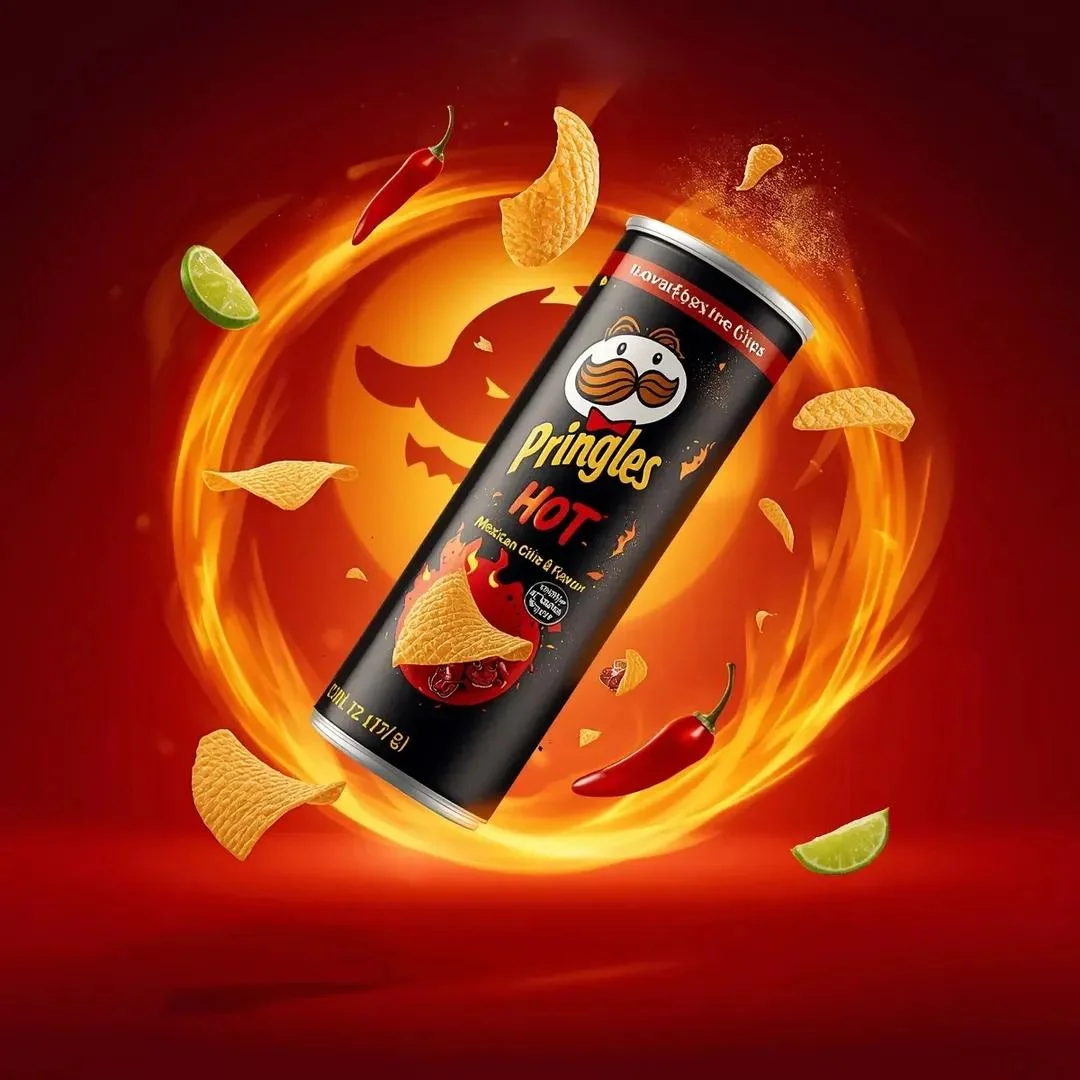 Fiery Flavor in Motion: Pringles HOT Mexican Chili & Lime