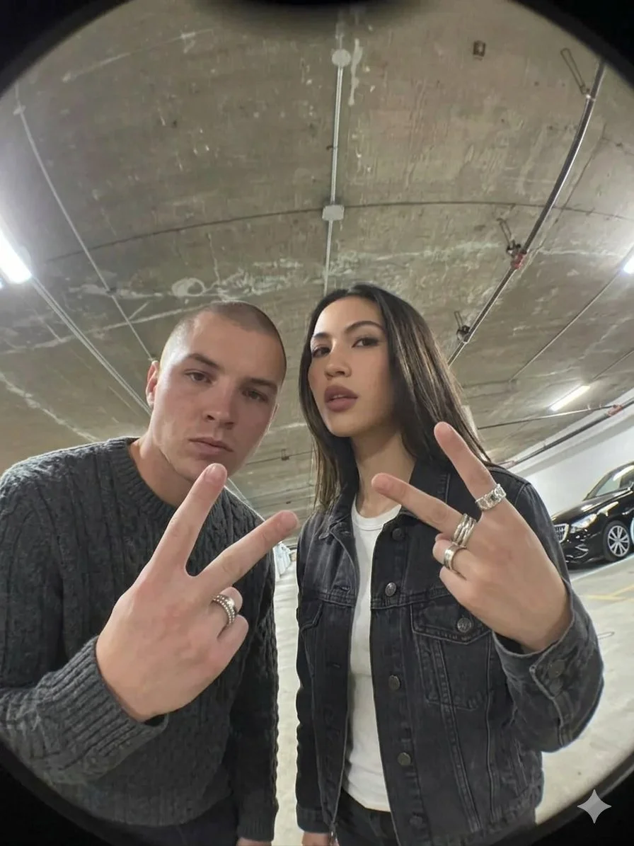 Fisheye Selfie in Urban Underground Garage