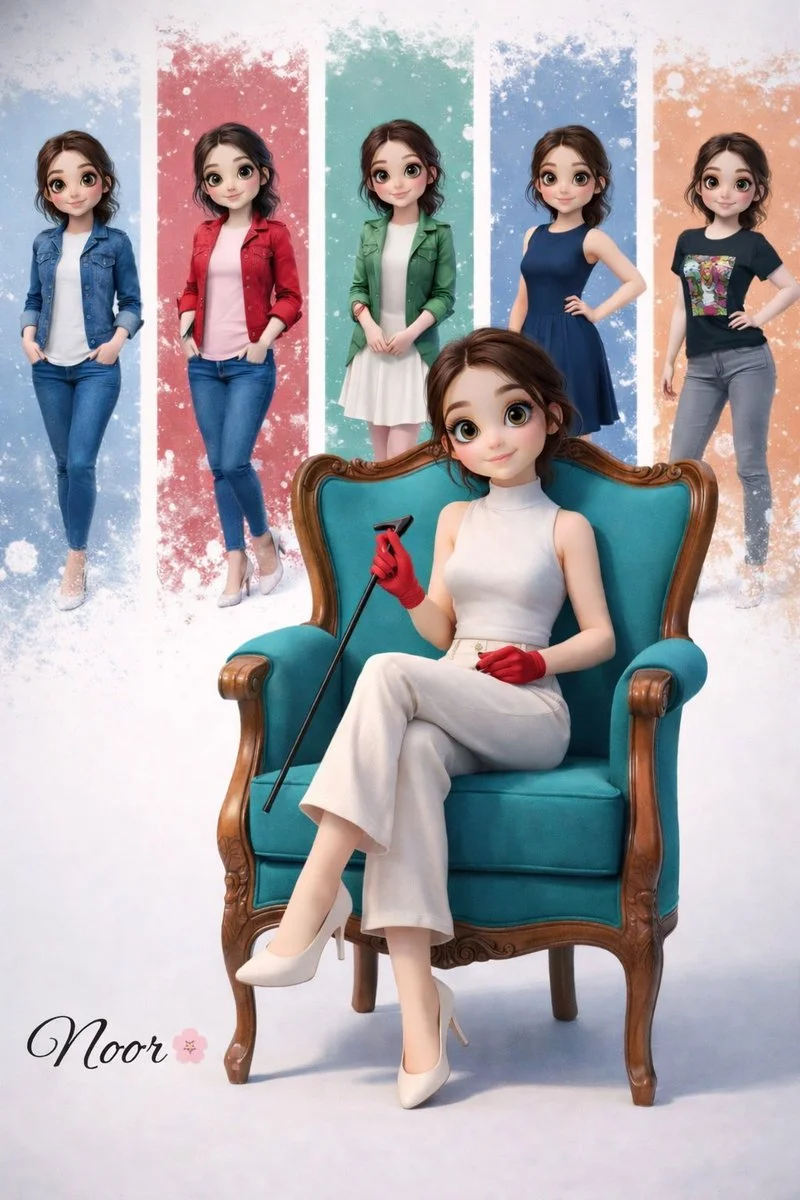 Five Emotions, One Character in Cinematic 3D