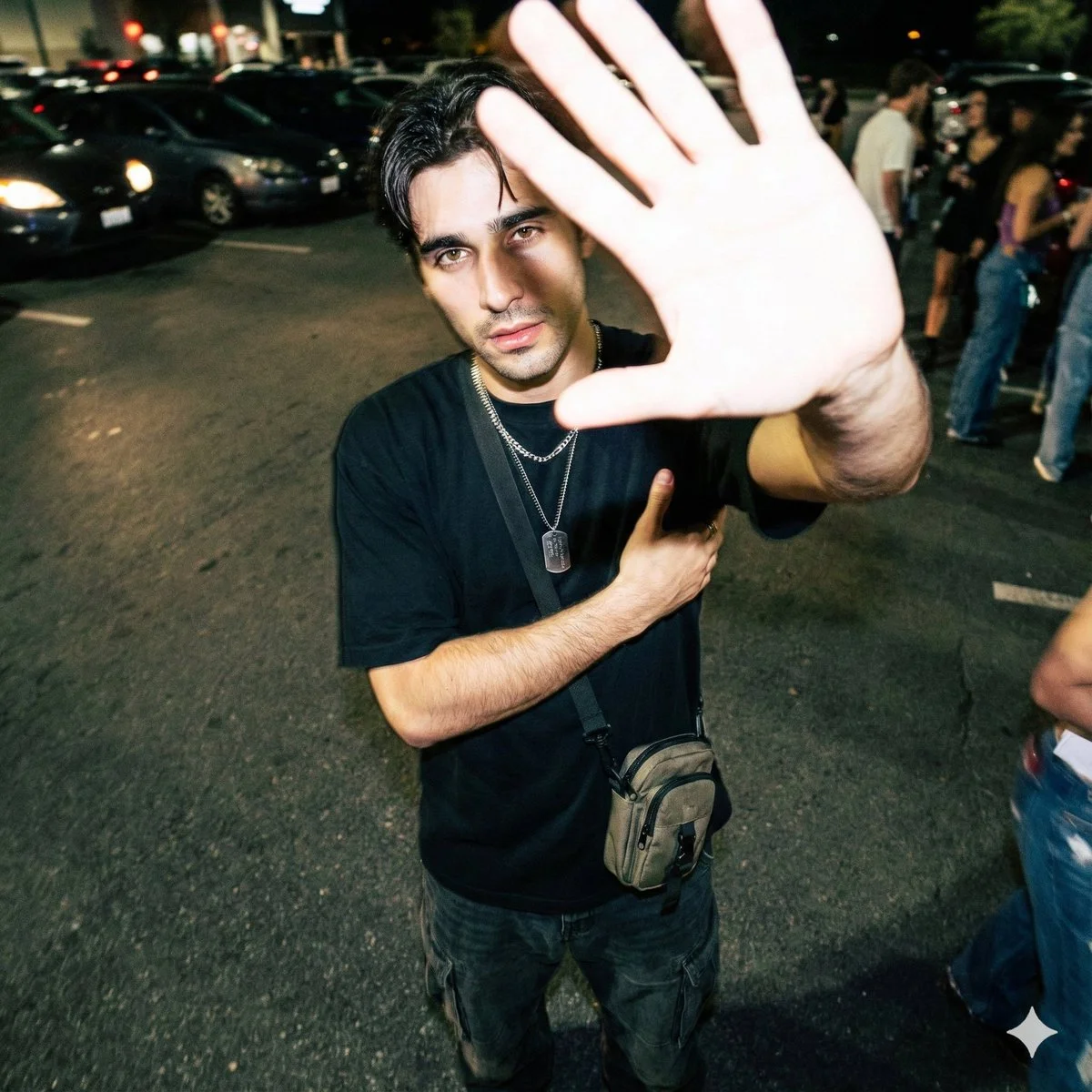 Flashy Vibes and Urban Style Under Neon Lights