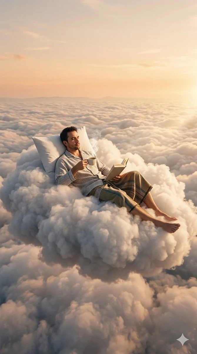 Floating Comfort: A Dreamy Escape Above the Clouds