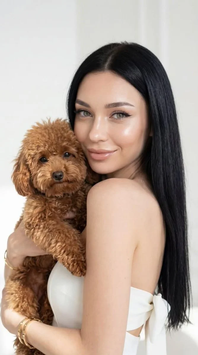 Floral Elegance: A Portrait in Serenity