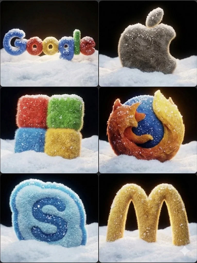 Fluffy Logo Fantasia: A 3D Delight