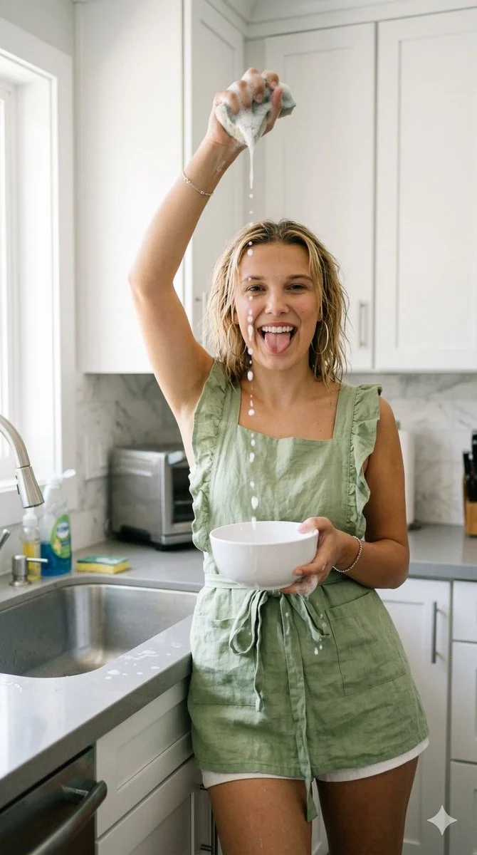 Foamy Fun in a Modern Kitchen