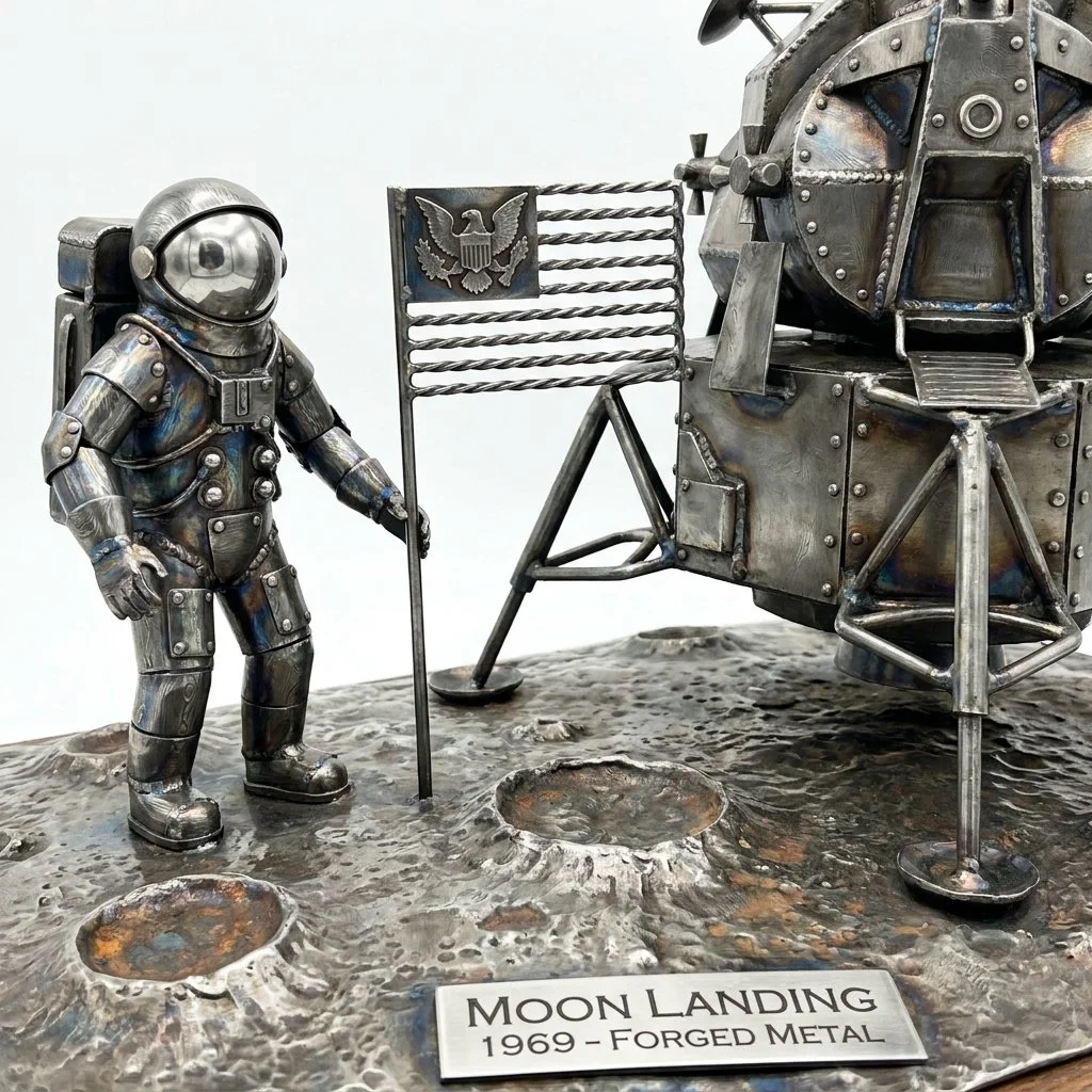 Forged in History: The Metal Moon Landing
