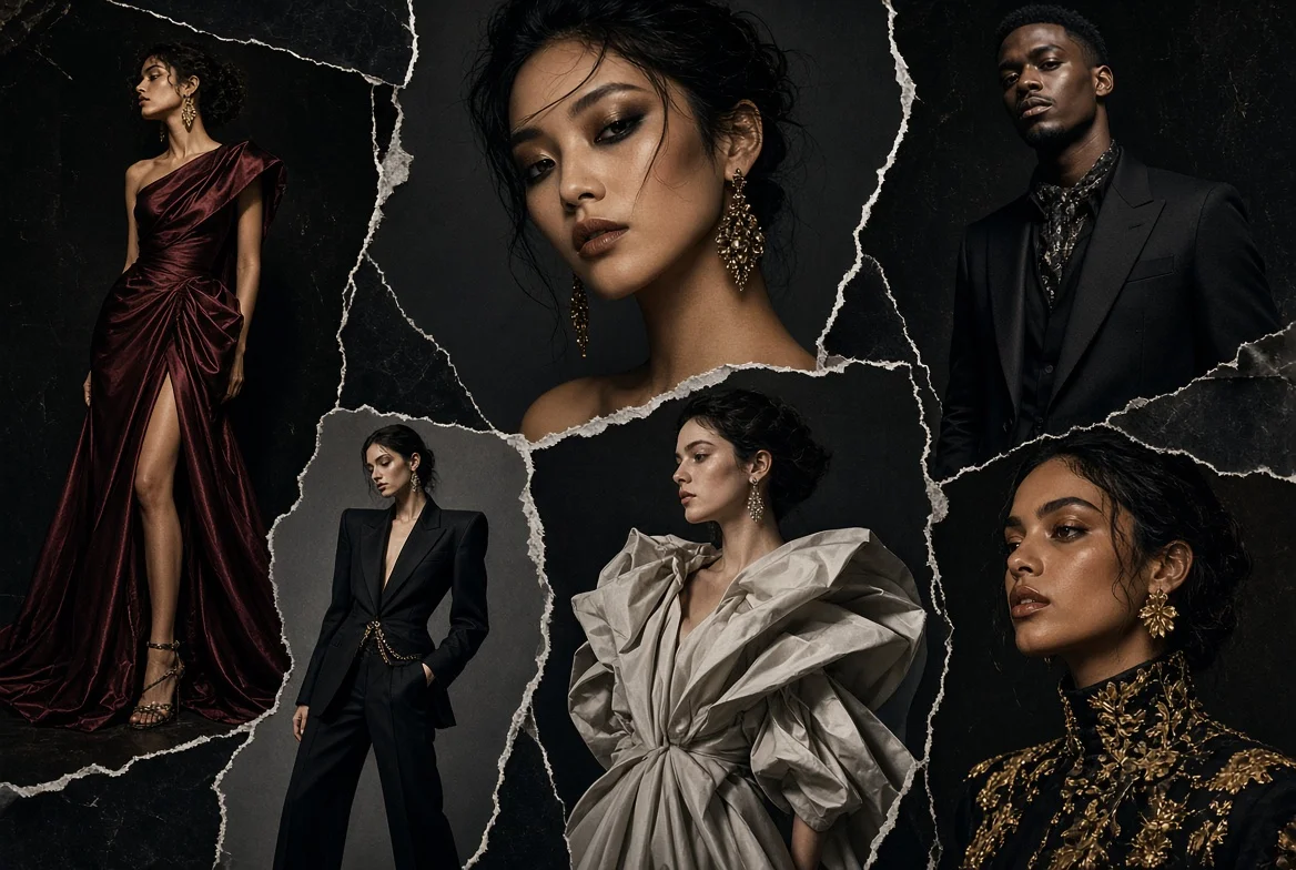 Fractured Portraits Collide in Unapologetic High-Fashion Luxury Collage