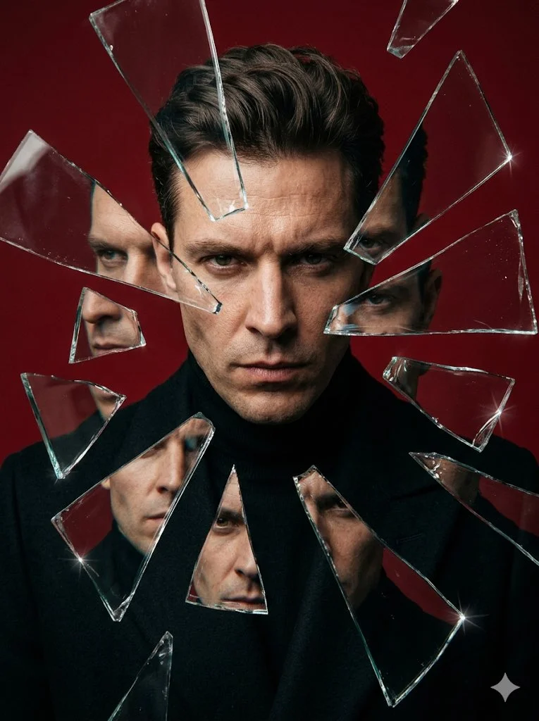 Fractured Reflections: Cinematic Portrait