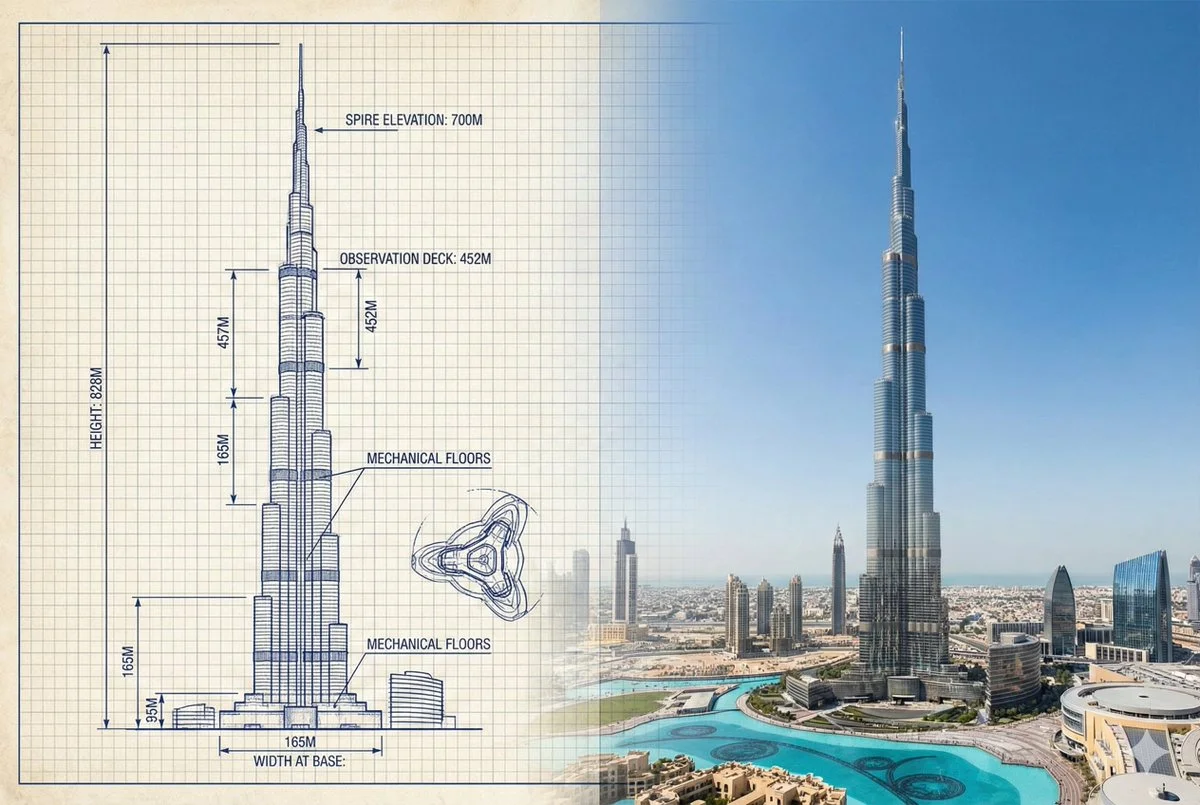 From Blueprint to Burj: A Stunning Architectural Journey
