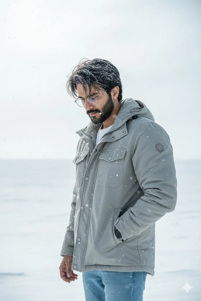 Frosted Serenity: A Cinematic Winter Portrait