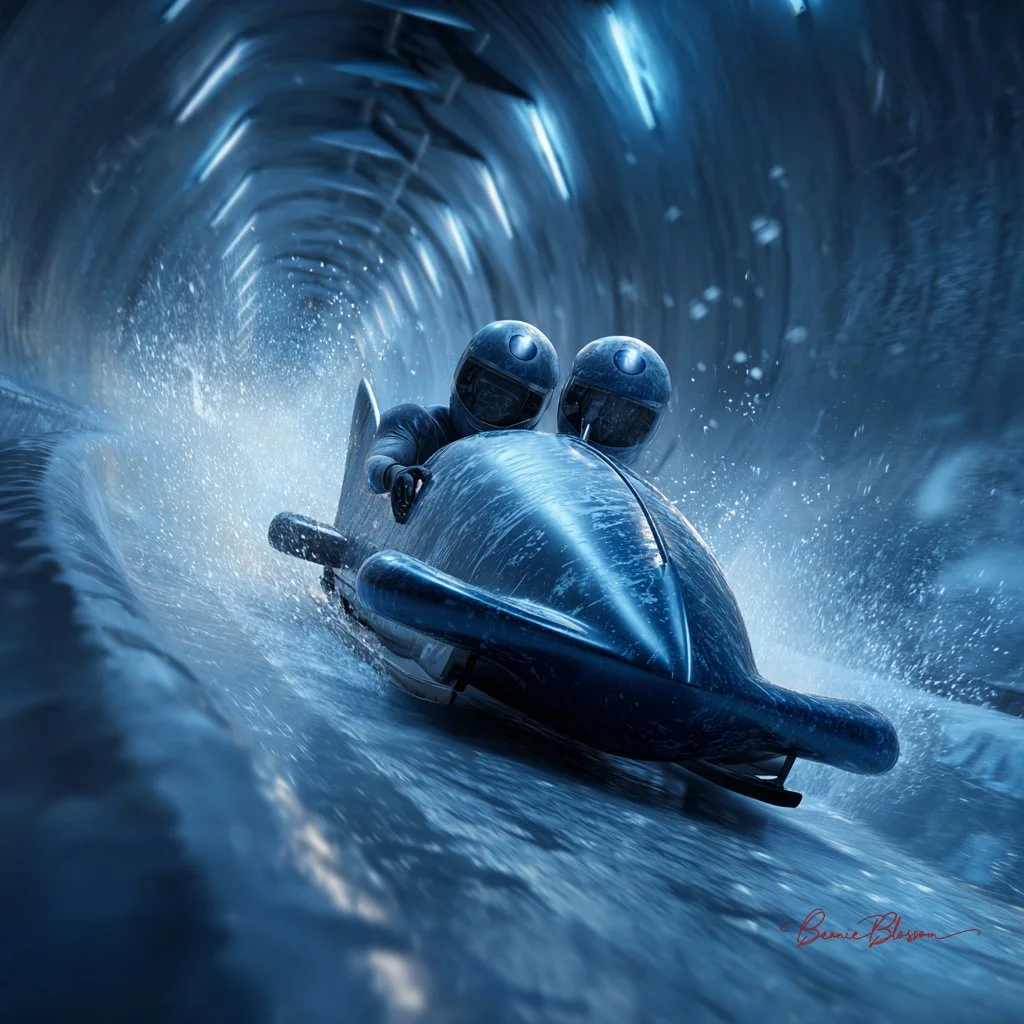Frosty Fury: High-Speed Bobsleigh Thrill