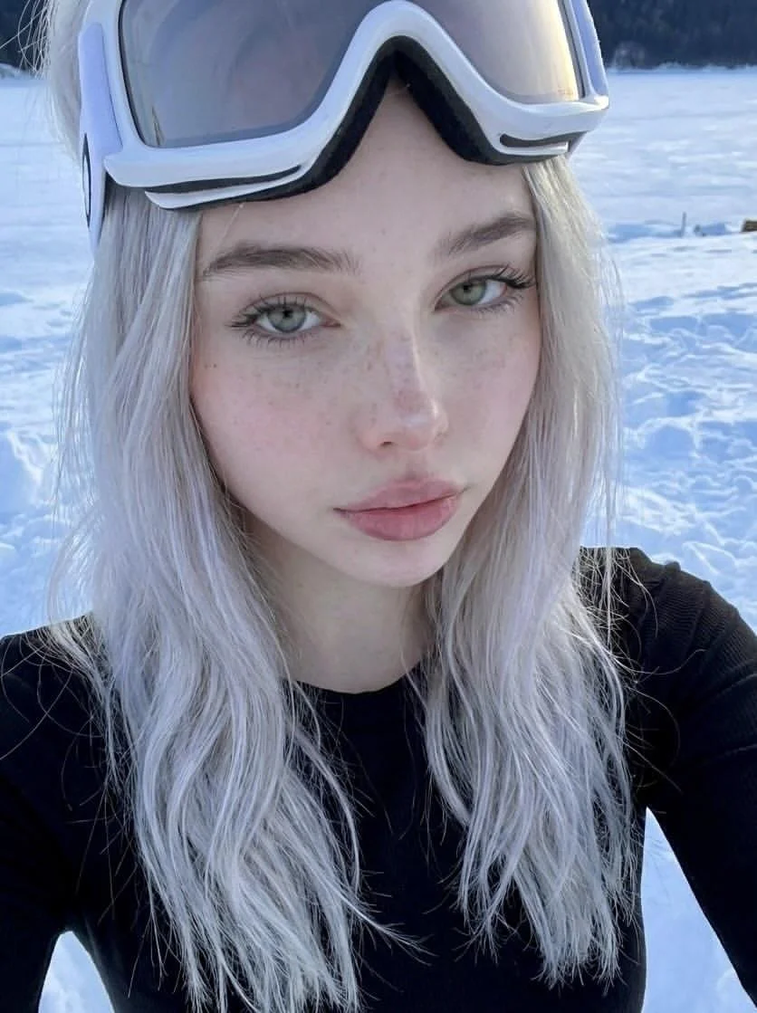 Frozen Serenity: A Selfie in Winter's Embrace