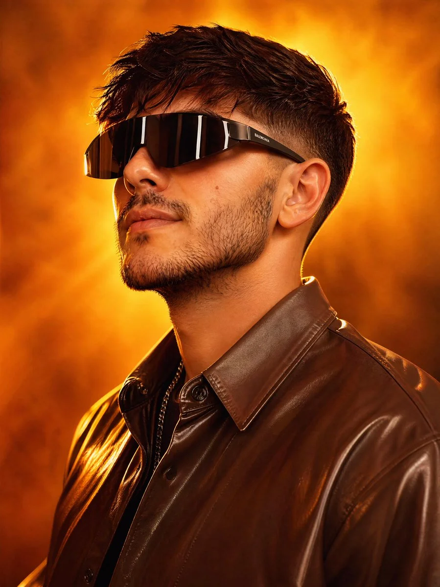 Futuristic Confidence: A Portrait of Style