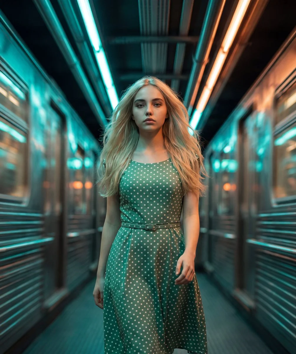 Futuristic Elegance: A Neo-Glam Portrait