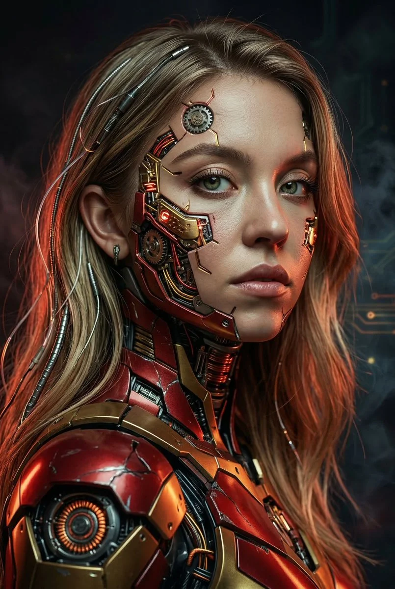 Futuristic Elegance: The Cyberpunk Warrior