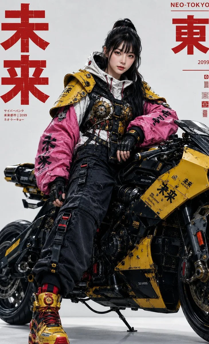 Futuristic Fashion Fusion: Cyberpunk Elegance Unleashed