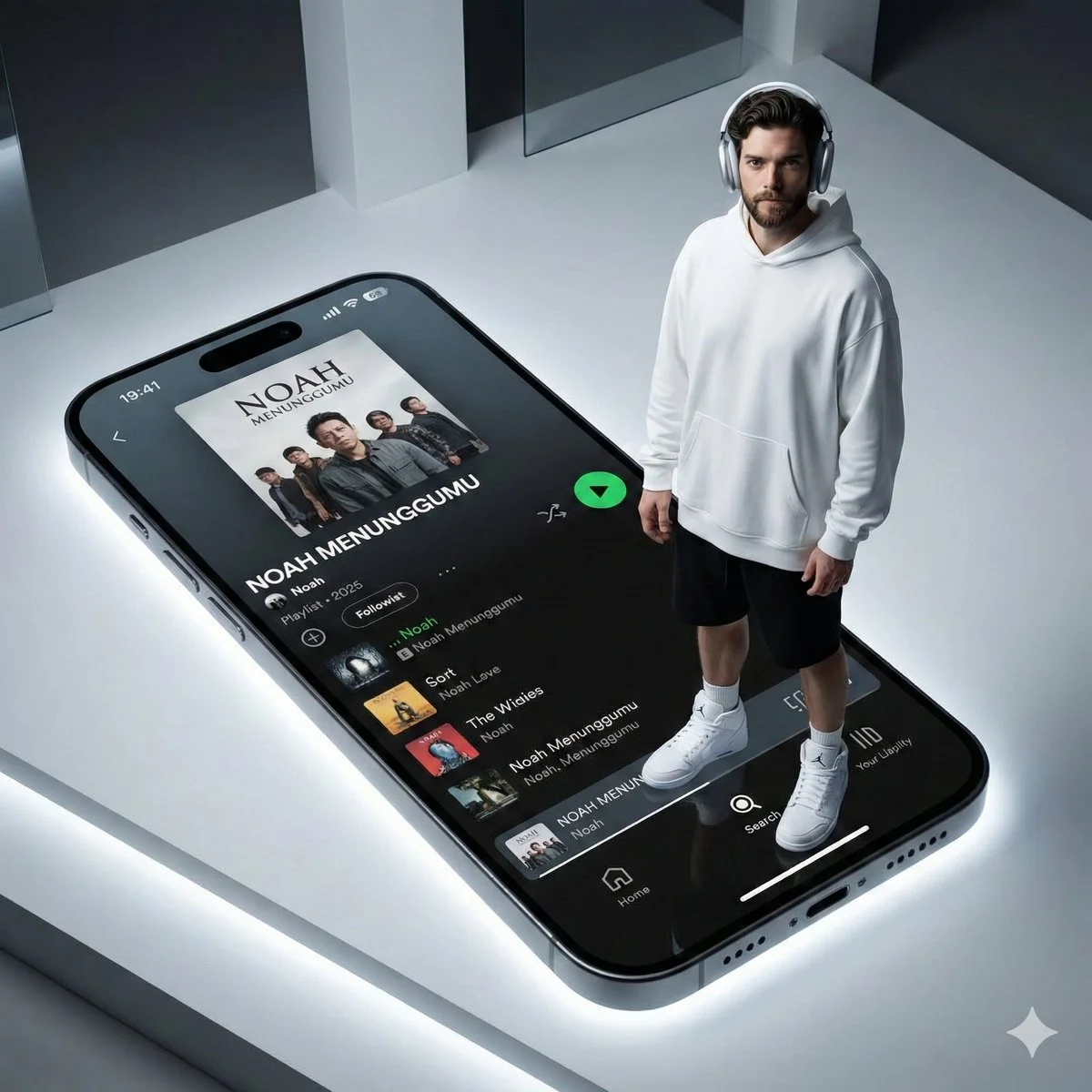 Futuristic Fashion on a Giant Screen