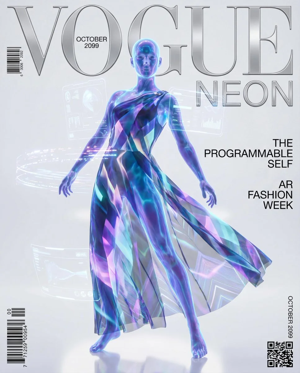 Futuristic Fashion: VOGUE NEON 2099 Unveiled