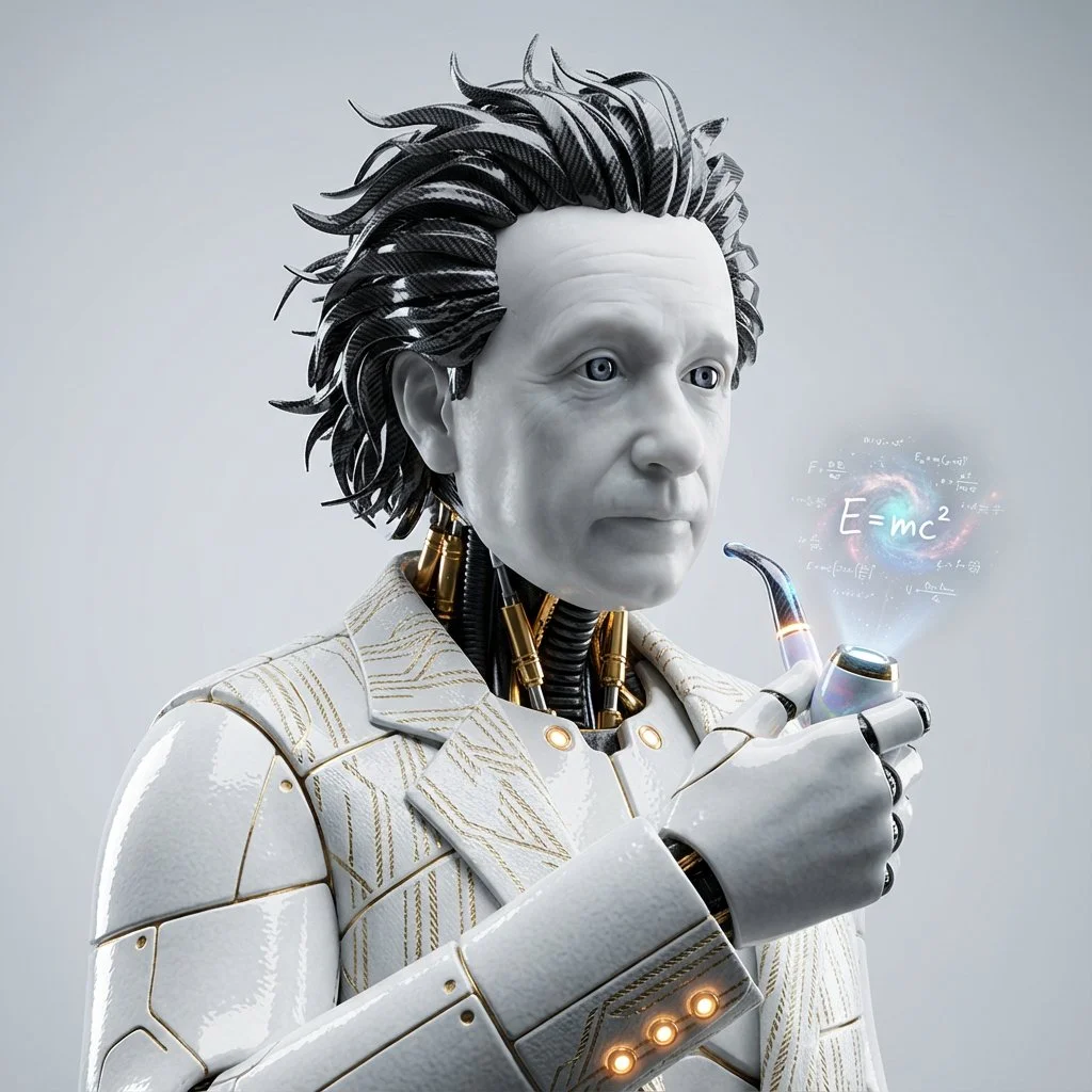 Futuristic Icons: Historical Figures Reimagined as High-Fashion Androids