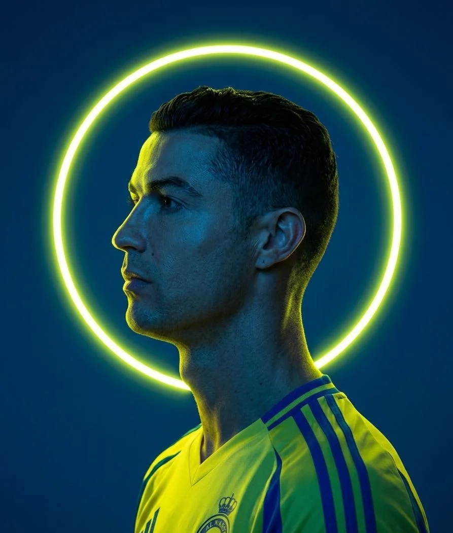 Futuristic Neon Fashion Portrait