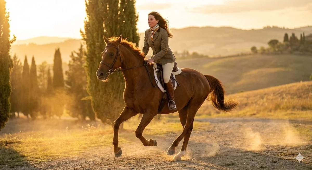 Galloping Elegance: A Photorealistic Equestrian Moment