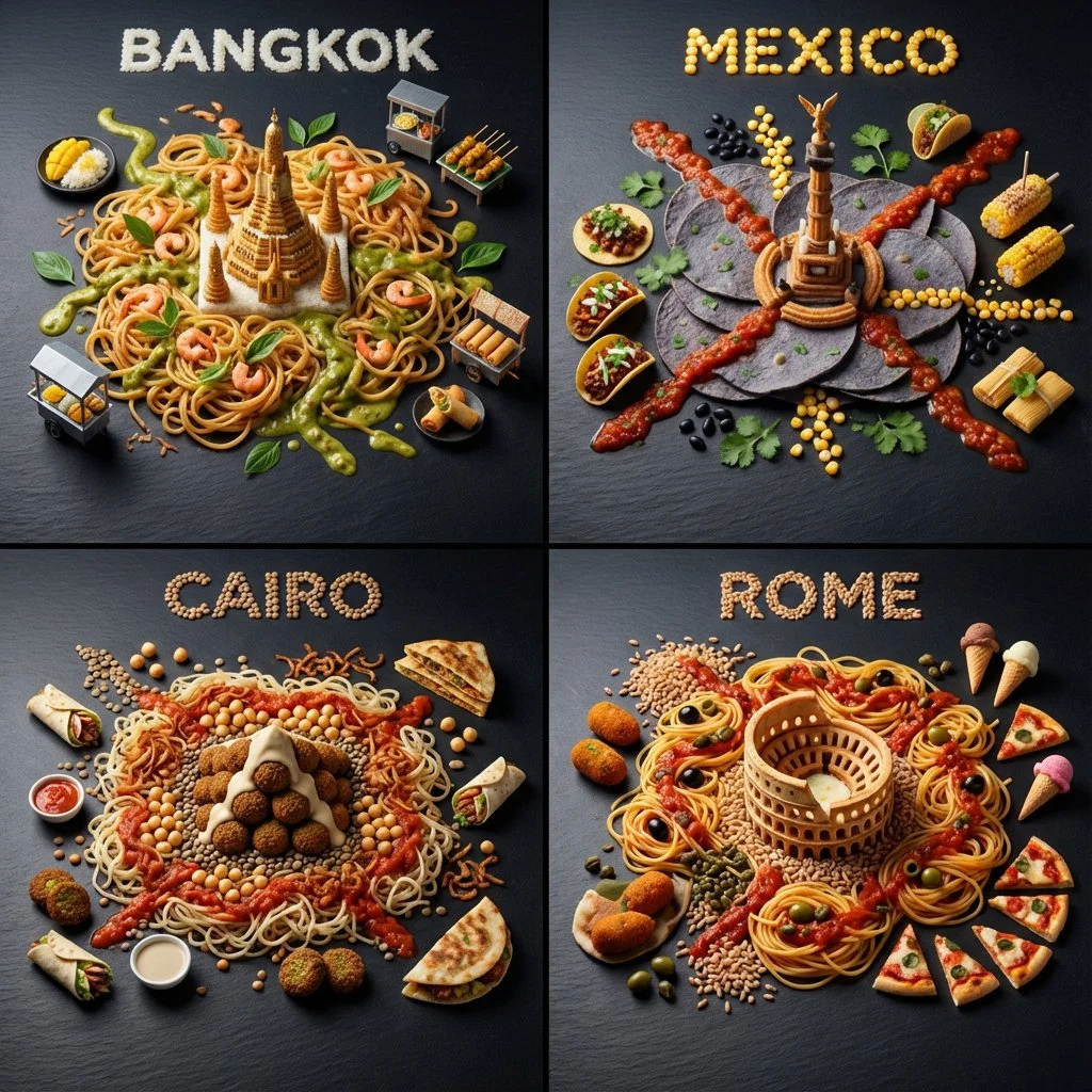 Gastronomic Subway Maps: A Culinary Journey Across Continents
