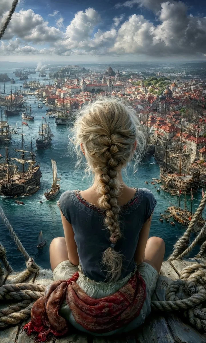 Gazing Over the Historical Harbor