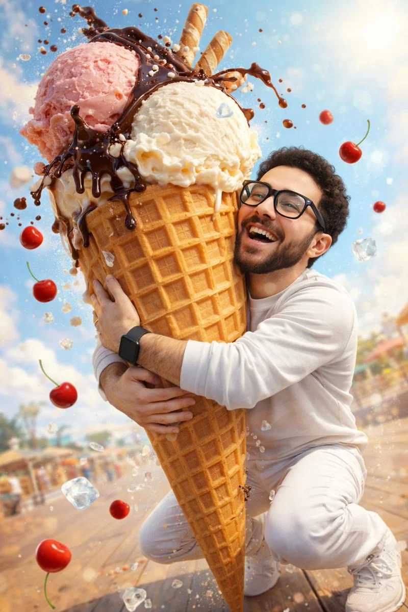 Giant Waffle Cone Summer Dream