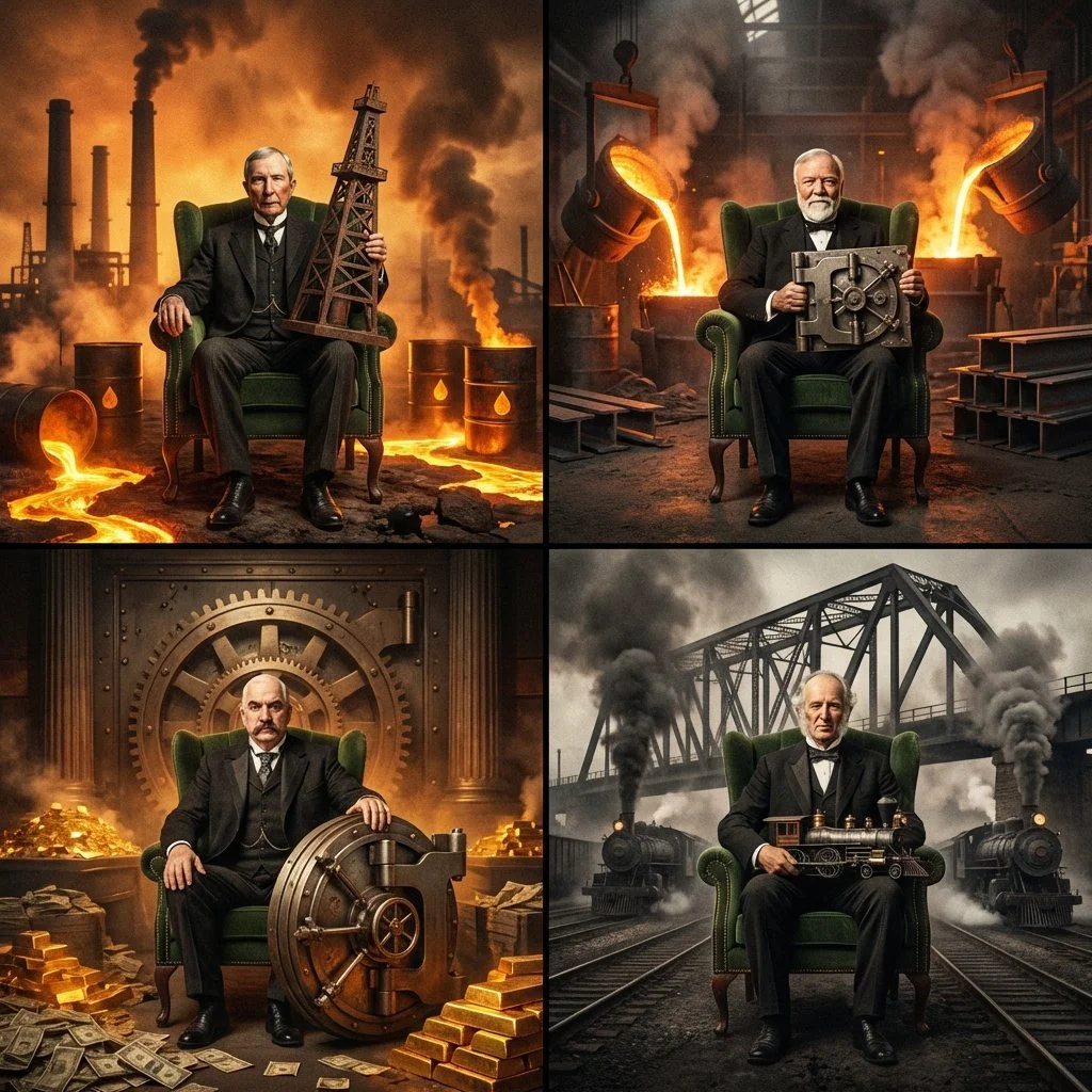 Gilded Age Titans: Industrial Legends in Monumental Dioramas