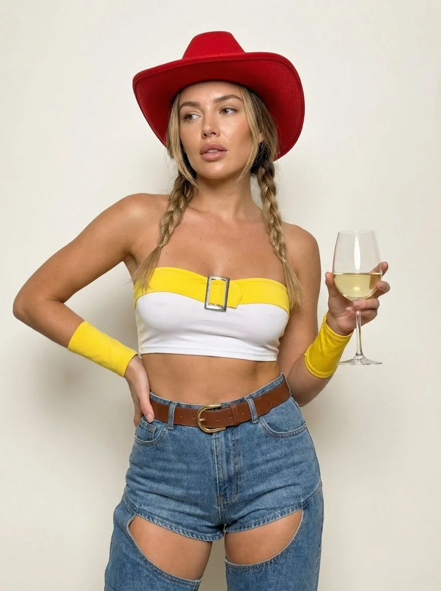 Glamorous Cowgirl Chic: Jessie-Inspired Halloween Look