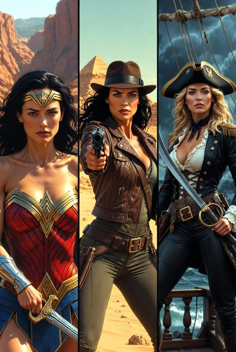 Glamorous Heroic Women Conquer the Desert