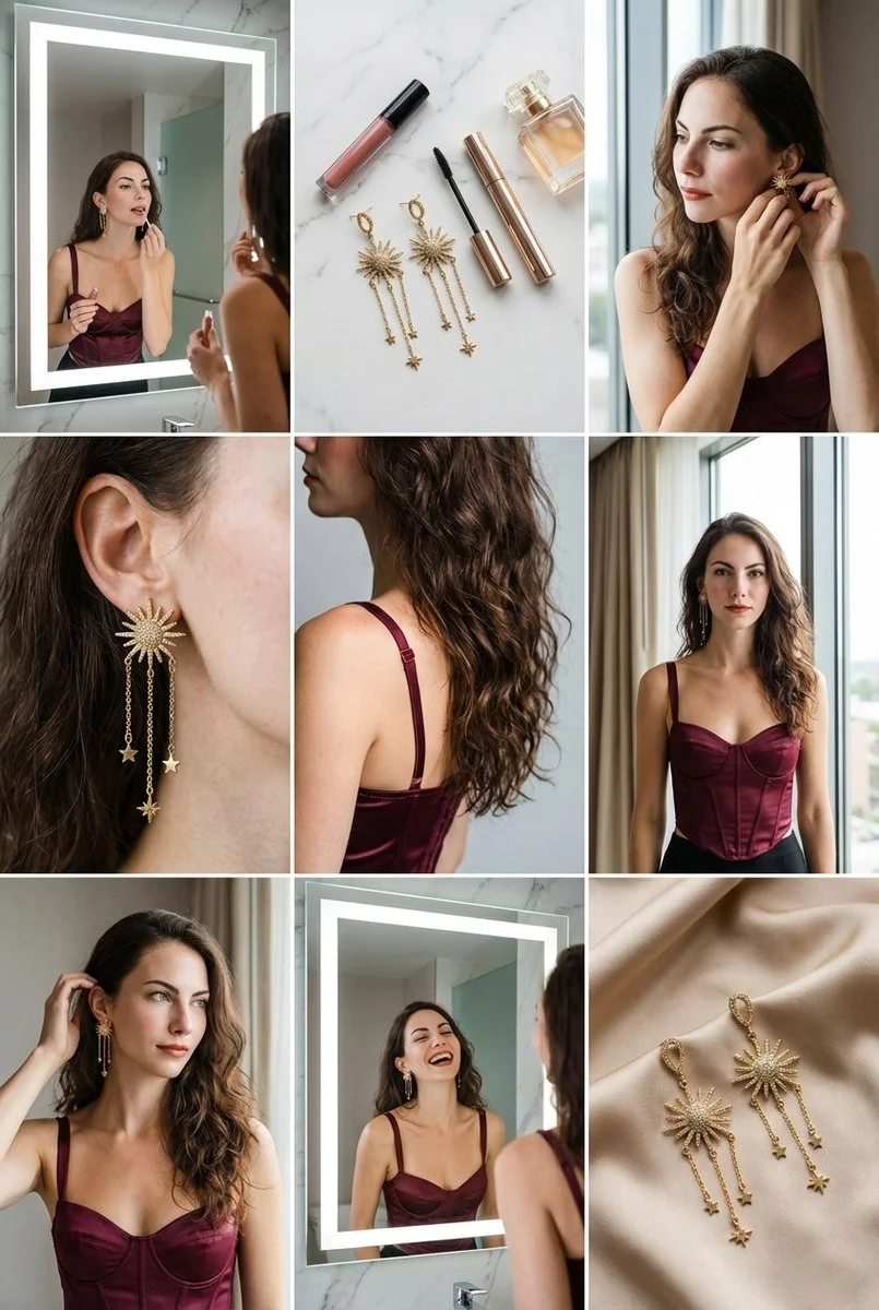 Glamour in a Luxe Setting: A Visual Symphony