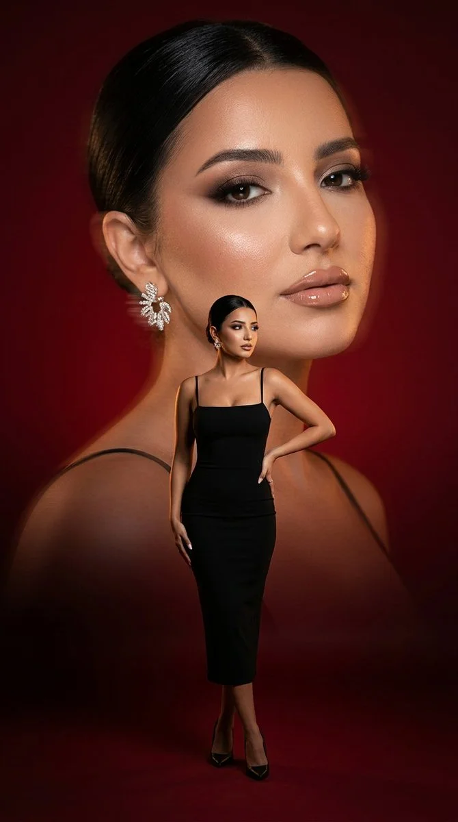 Glamour Meets Precision: A Beauty Editorial in Motion