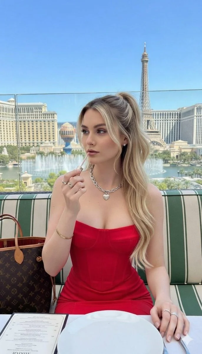 Glamour Meets Vegas Luxury: A Fashionable Moment