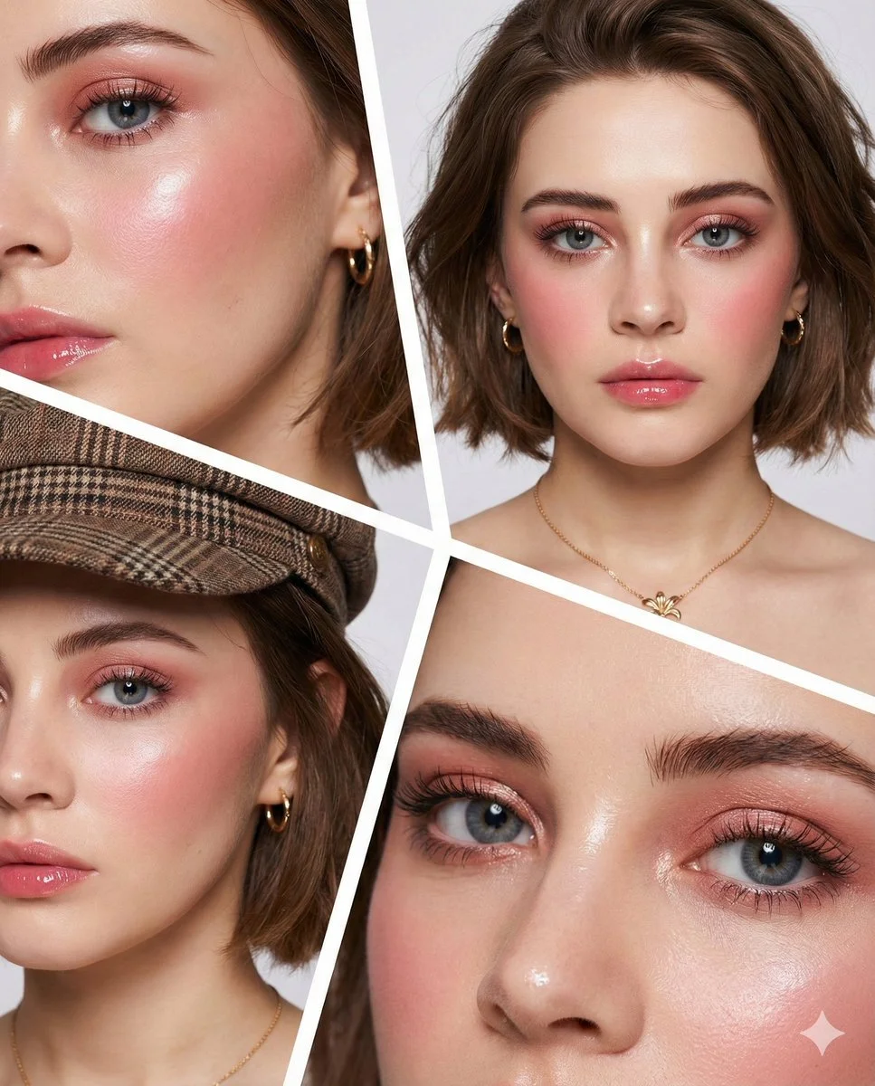 Glamourous Collage: Josephine Langford in High-End Beauty