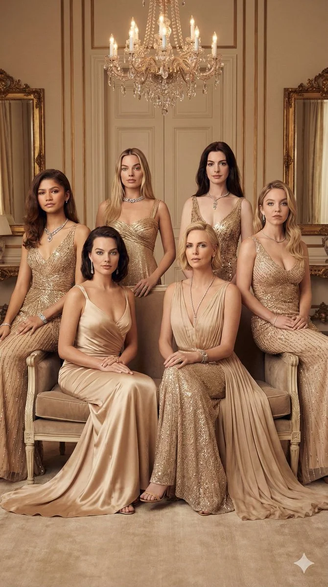 Glamourous Icons Unite: A Regal Portrait