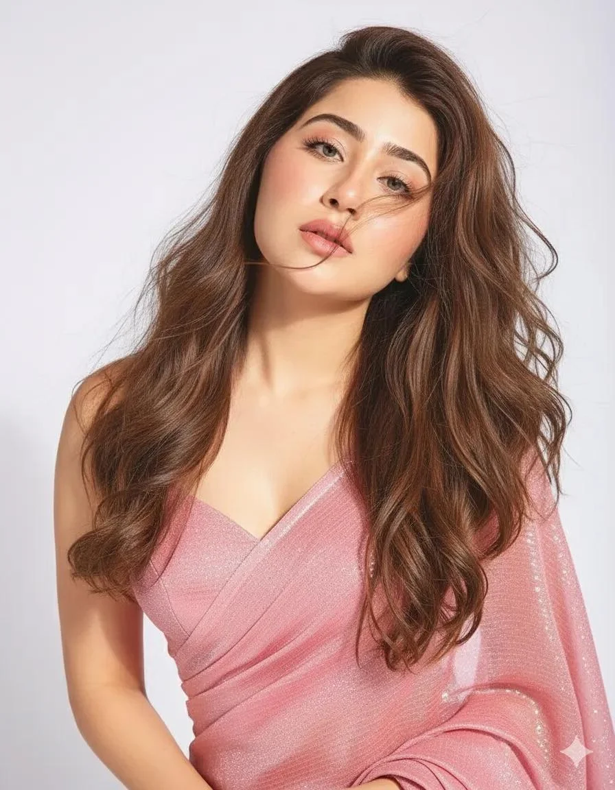 Glimmering Elegance: A Portrait of Dreamy Beauty