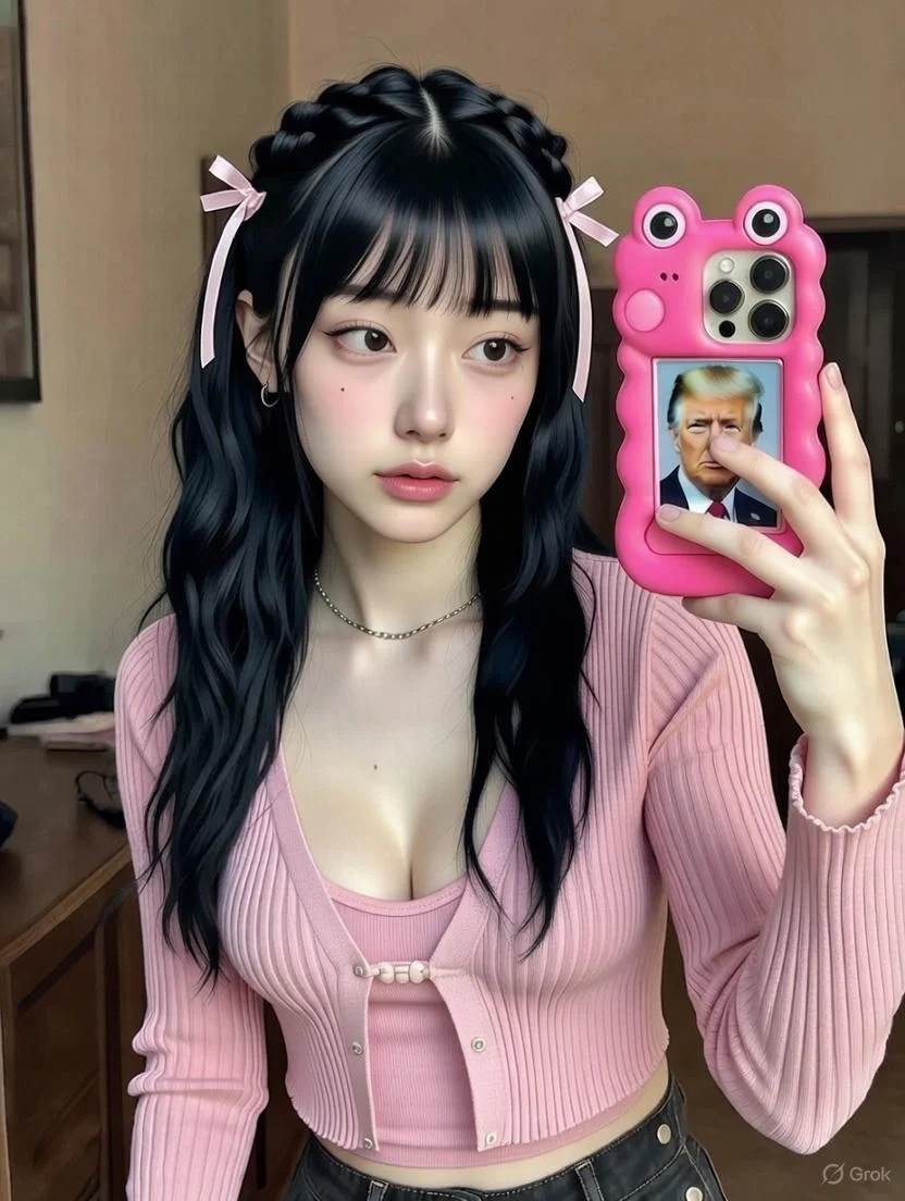 Glimmers of Quirk: A Cozy Selfie Moment