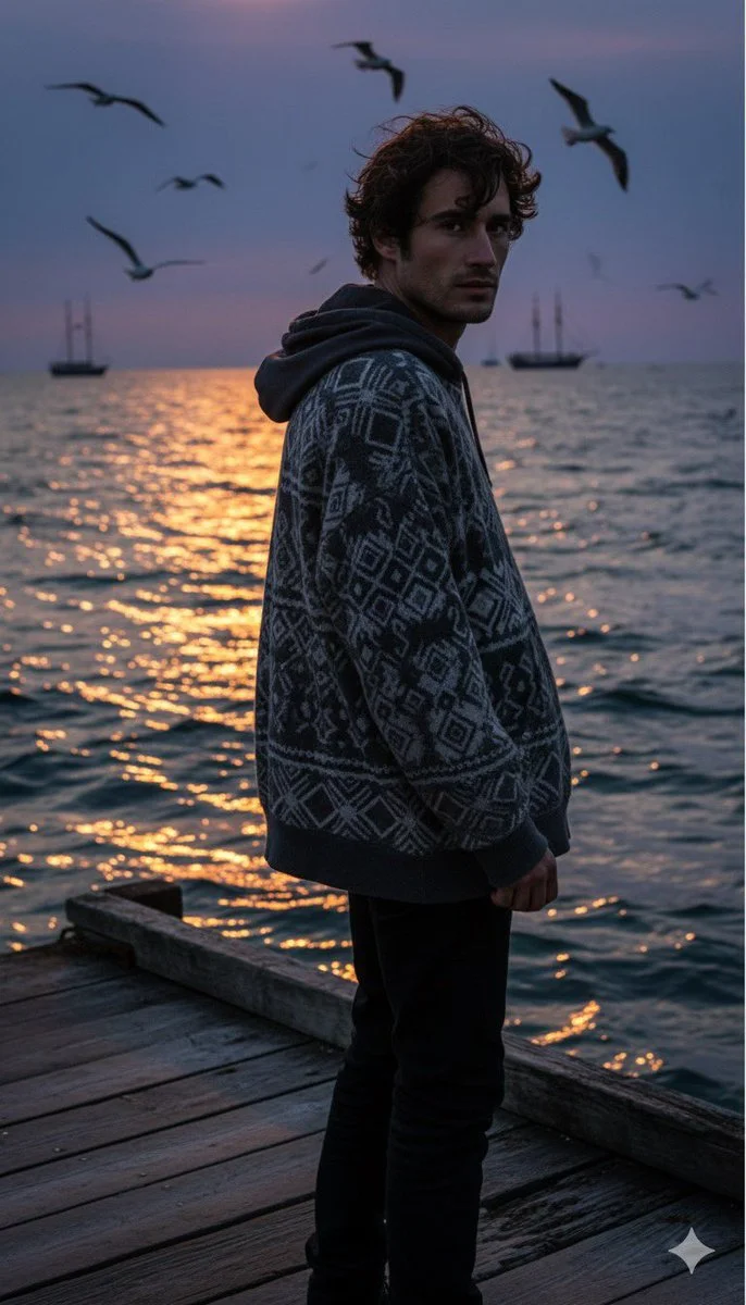 Glimmers of Reflection: A Moment by the Sea