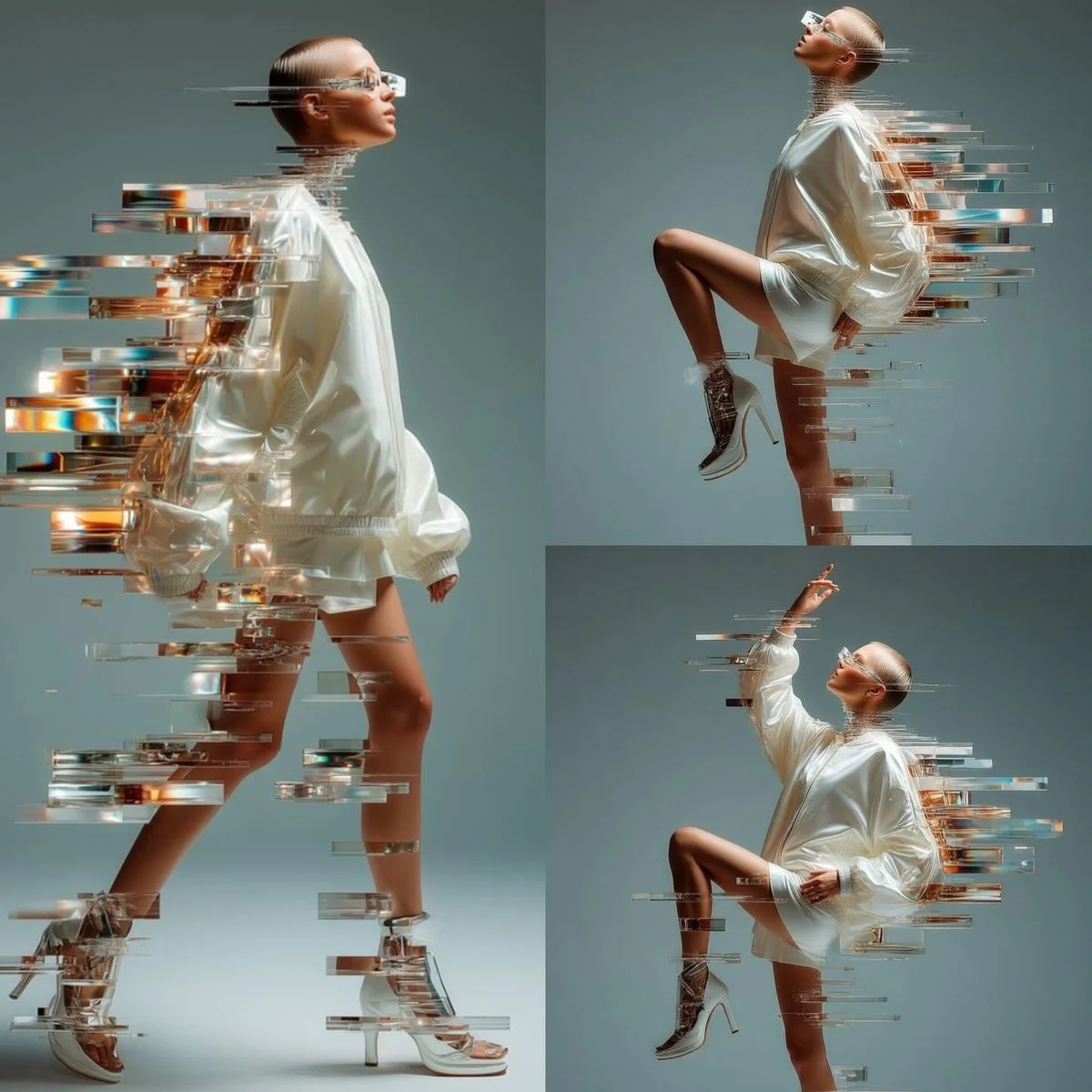 Glitch Queen: A Fusion of Fashion and Futurism