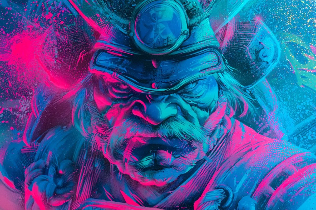 Glitchy Colors on a Futuristic Canvas