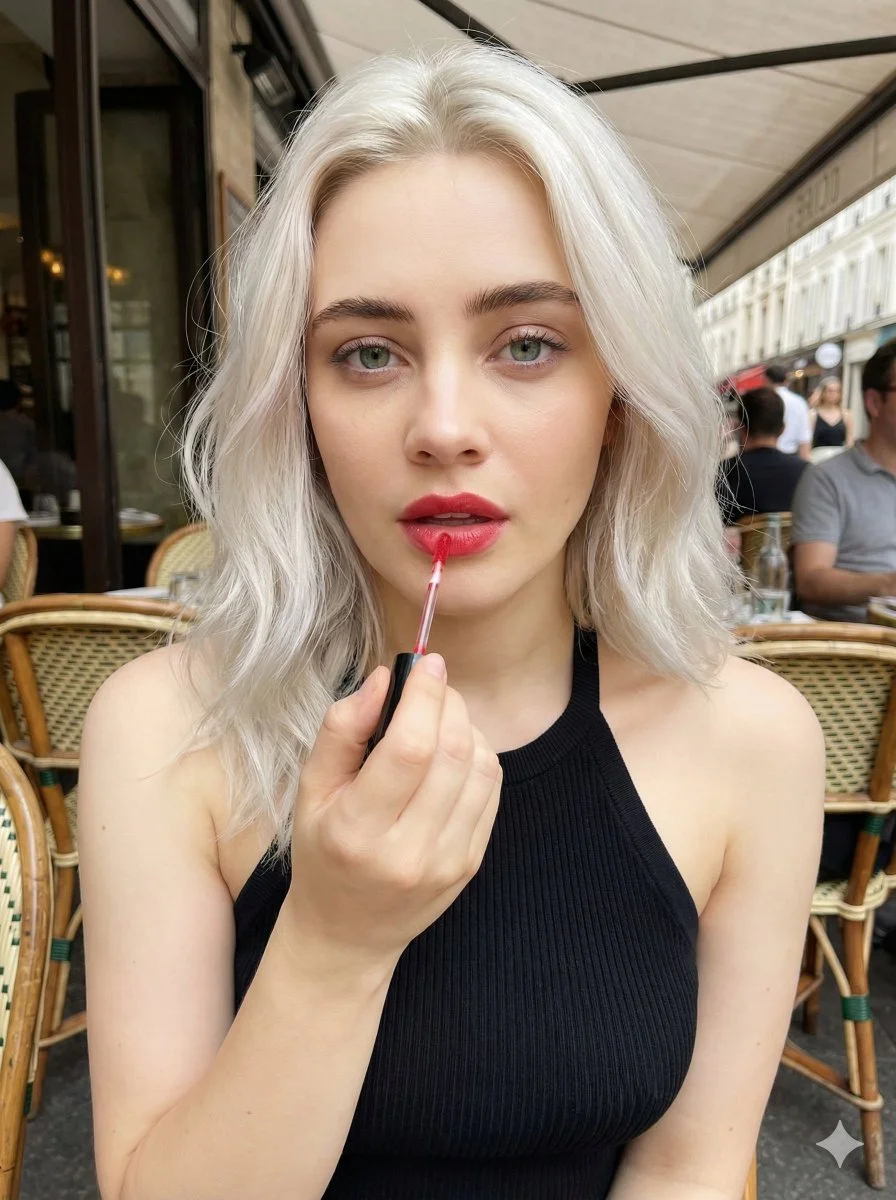 Glossy Charm: Café Beauty in Focus