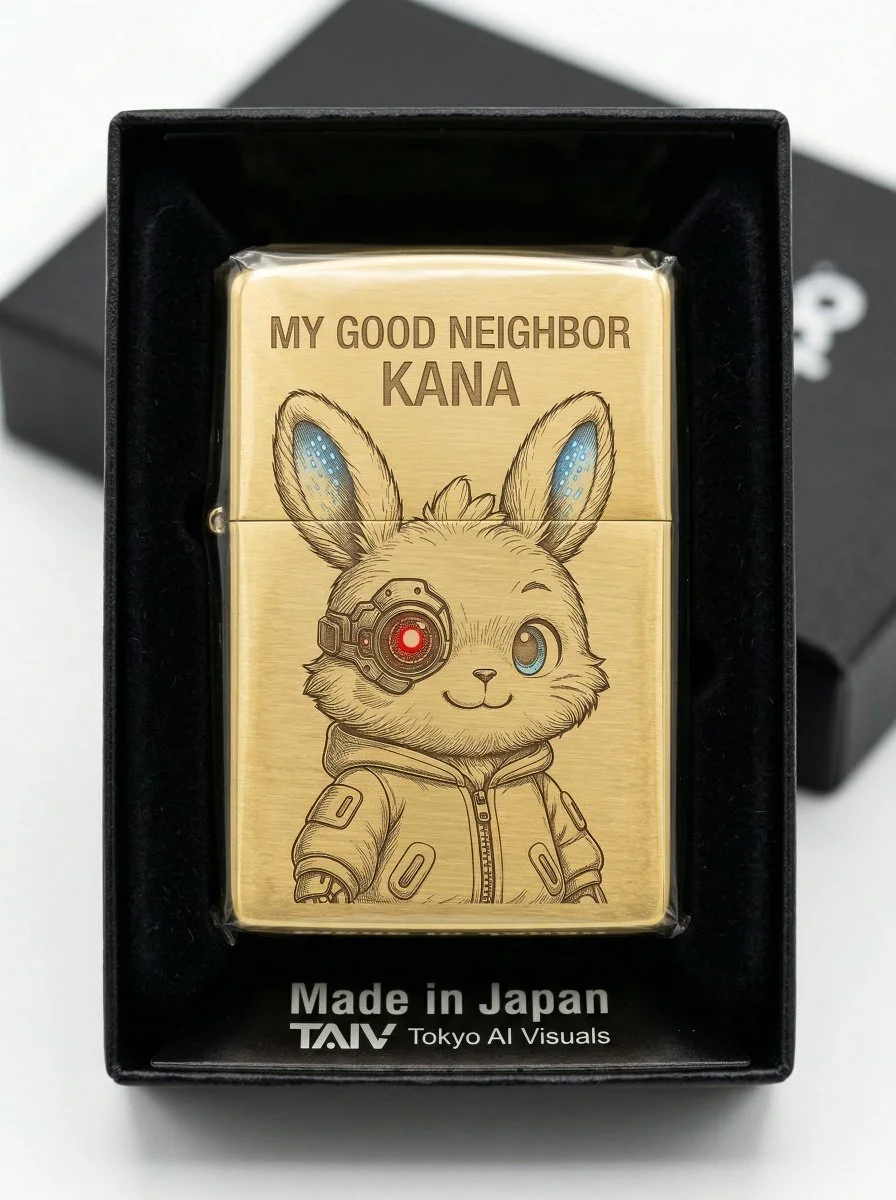 Golden Flip-Top Lighter with Laser Engraving