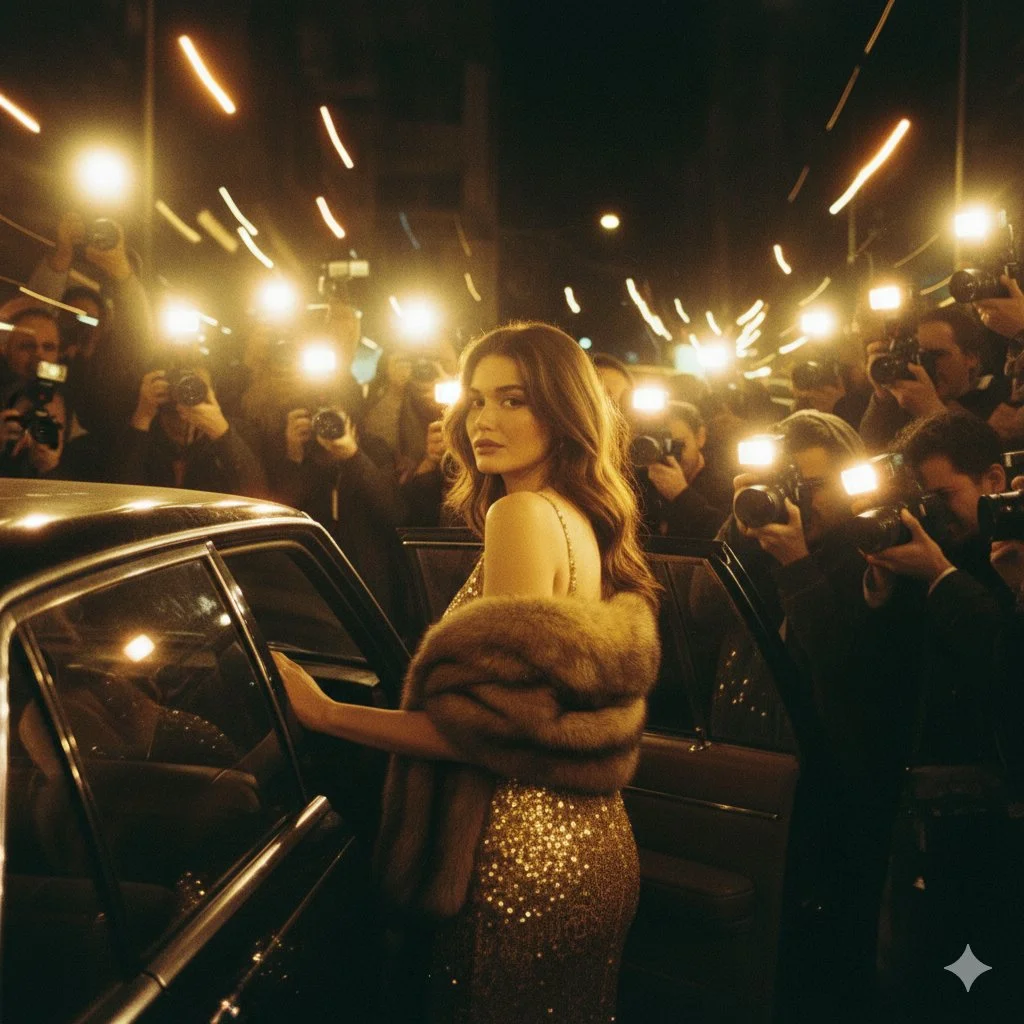 Golden Glamour Amidst Chaotic Shadows