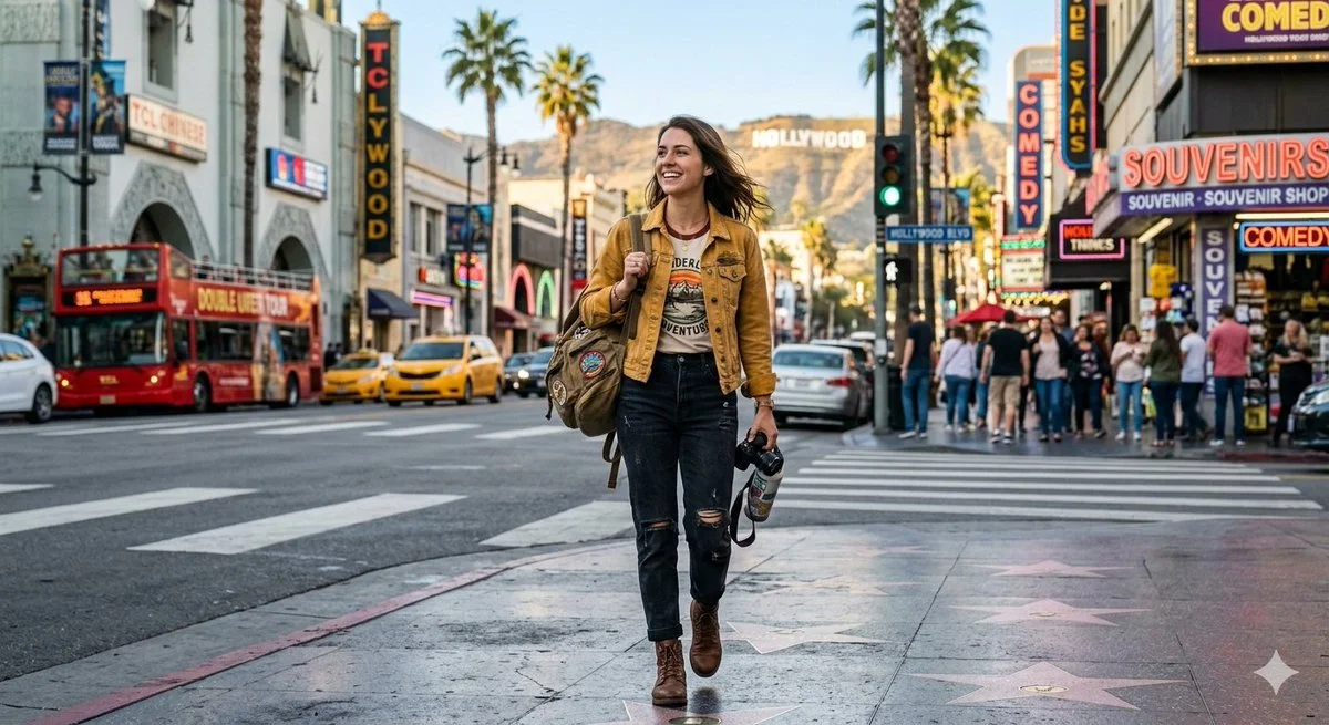 Golden Hour Adventure on Hollywood Boulevard