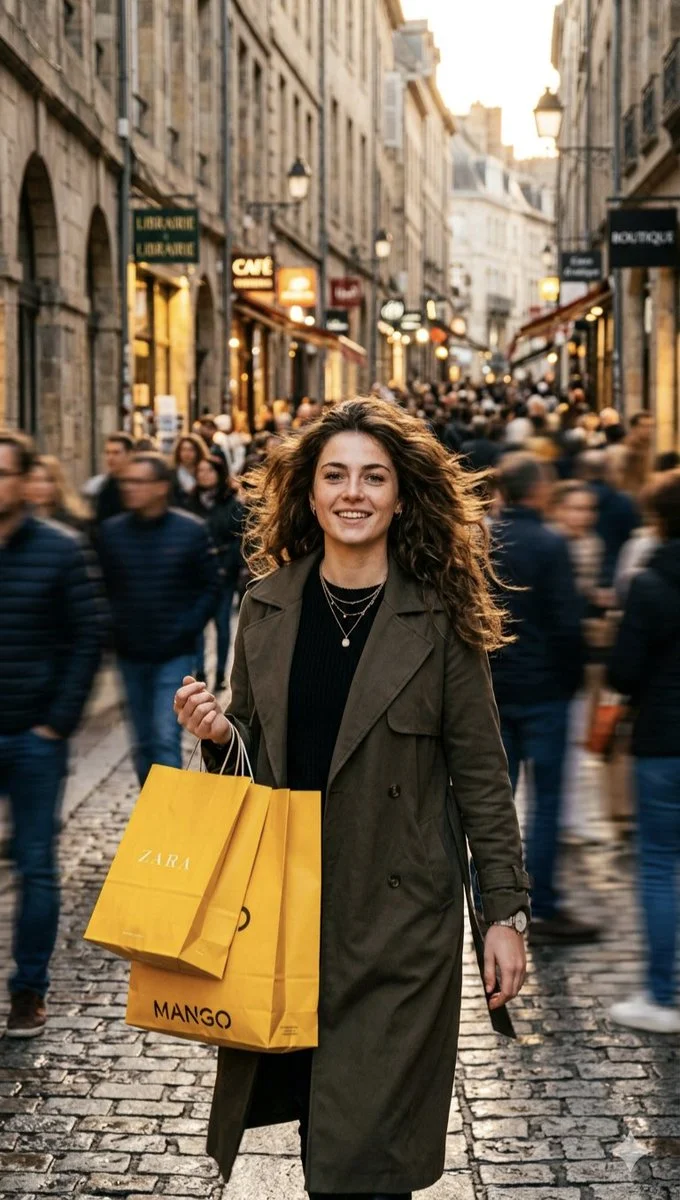 Golden Hour City Stroll in Chic Style