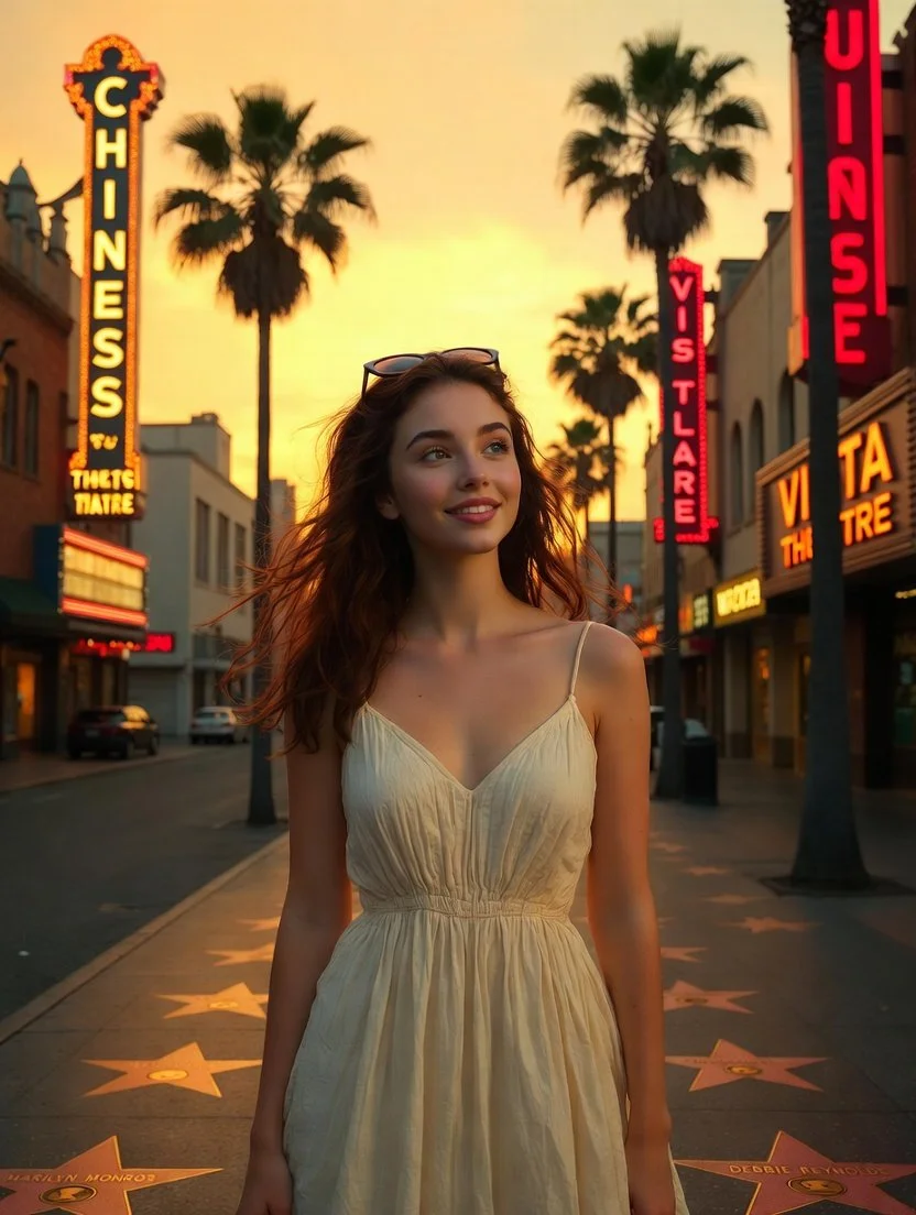 Golden Hour Dream on Hollywood Boulevard