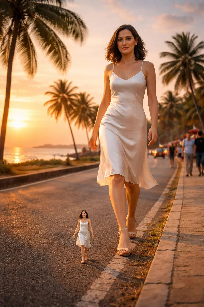 Golden Hour Elegance on Colombo's Coastal Road