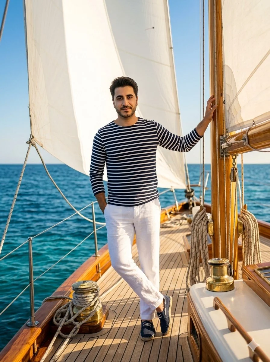 Golden Hour Elegance on the Open Sea