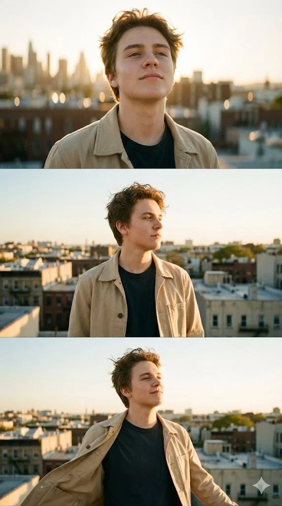 Golden Hour Glam: A Cinematic Rooftop Moment