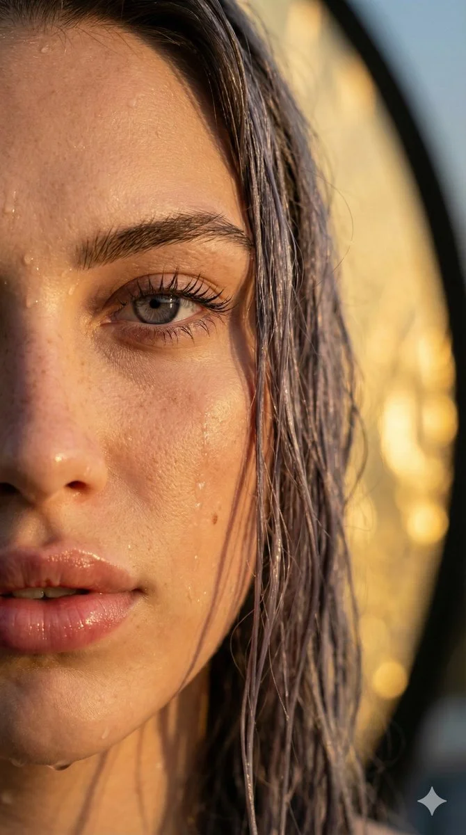 Golden Hour Glam: A Hyper-Realistic Portrait of Beauty